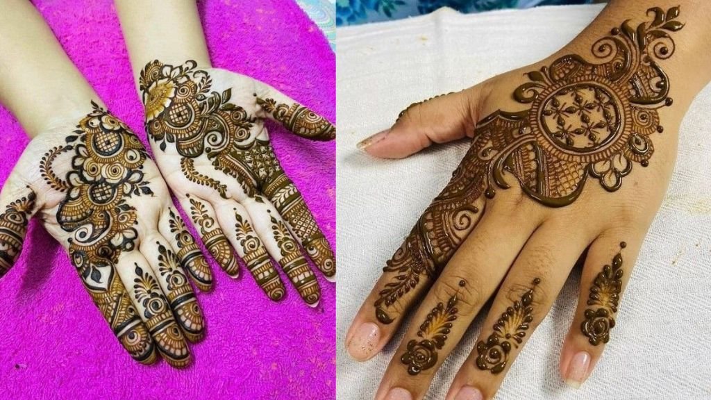 Arabic Mehndi Design Simple Front Hand