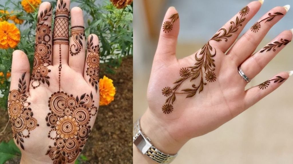 Arabic Mehndi Design Simple Front Hand