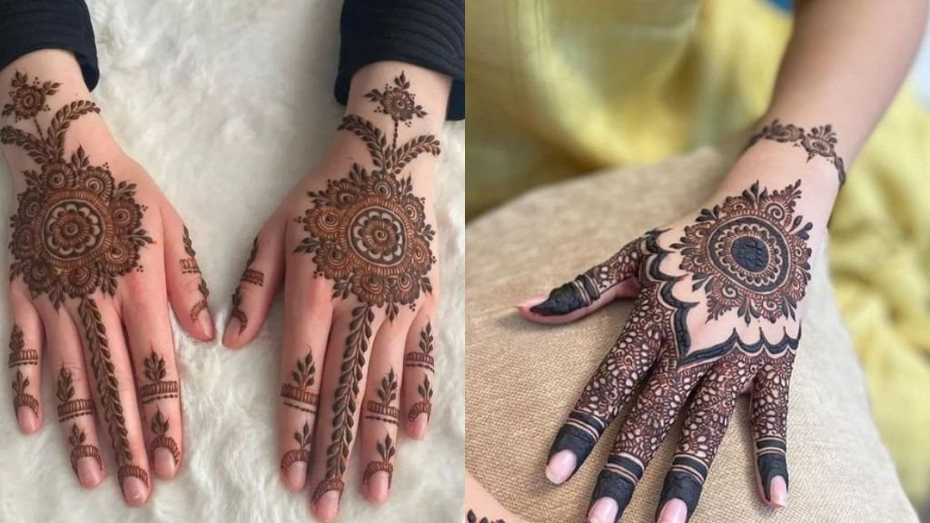 Arabic Mehndi Design Simple Front Hand