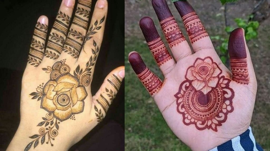 Rose Mehndi Design Back Handn