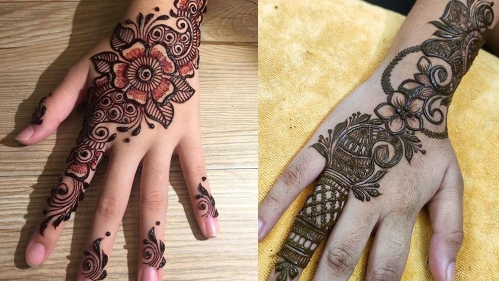 Easy Back Hand Mehndi Design