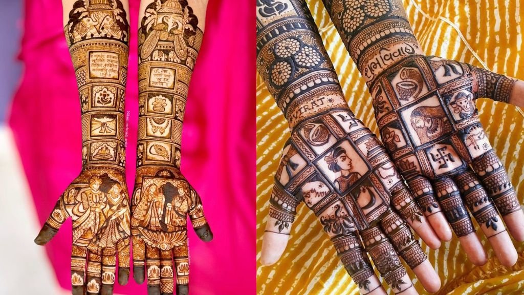 Dulha Dulhan Mehandi Design Photo