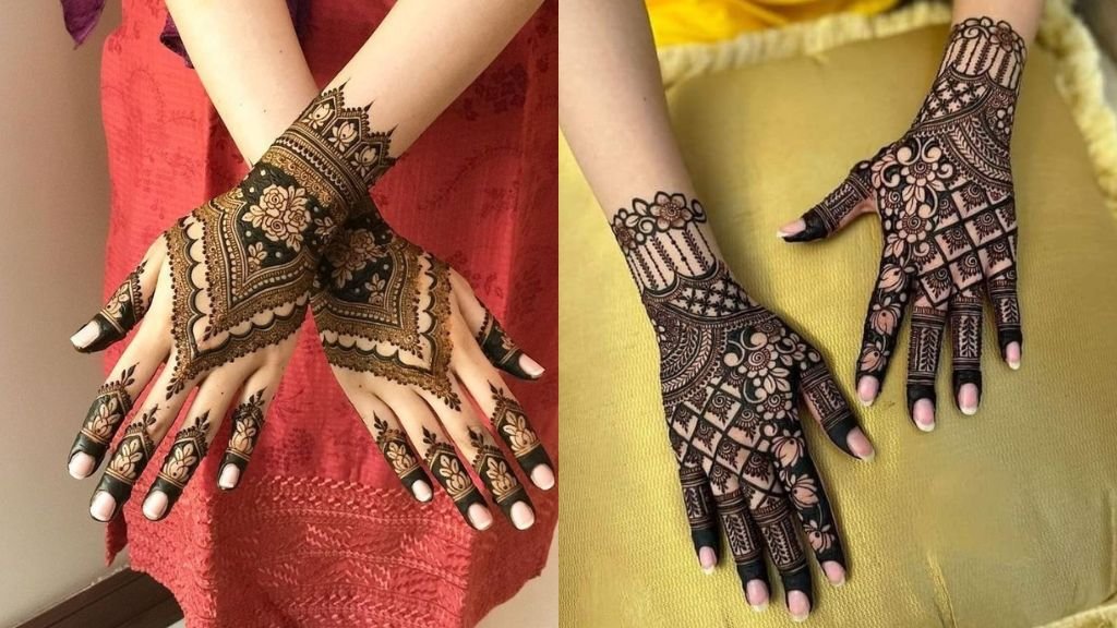 Dulha Dulhan Mehandi Design Photo