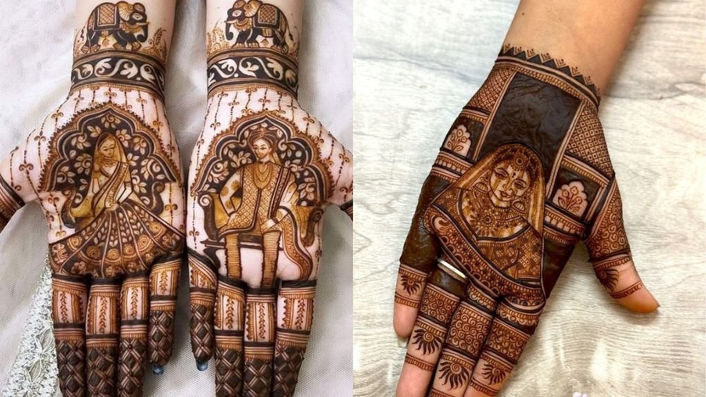 Dulha Dulhan Mehandi Design Photo