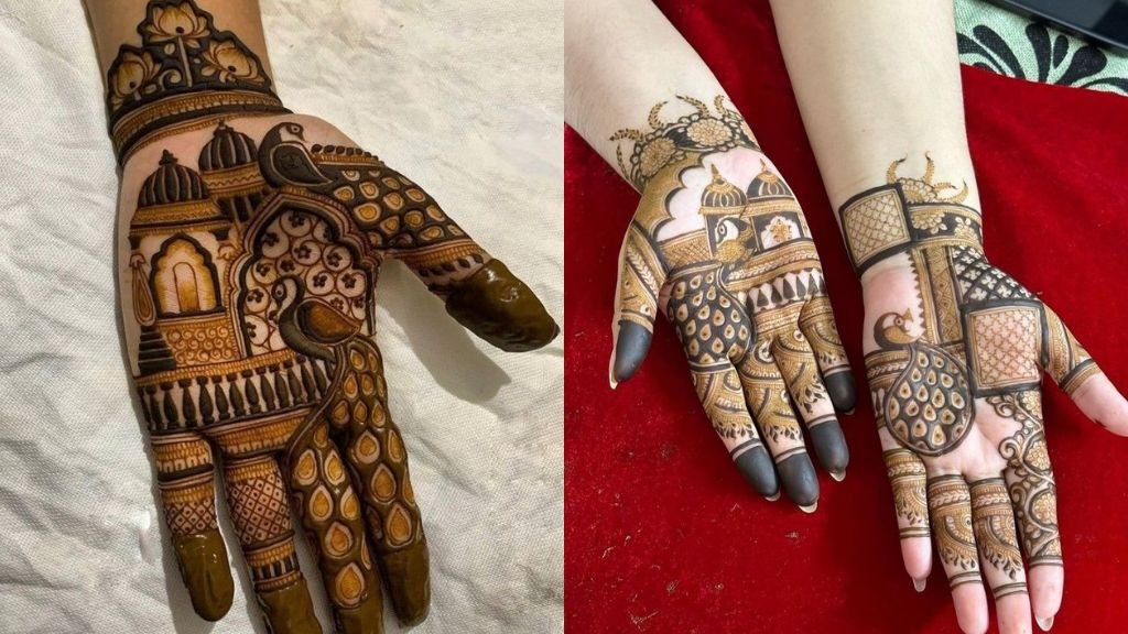 Dulha Dulhan Mehandi Design Photo