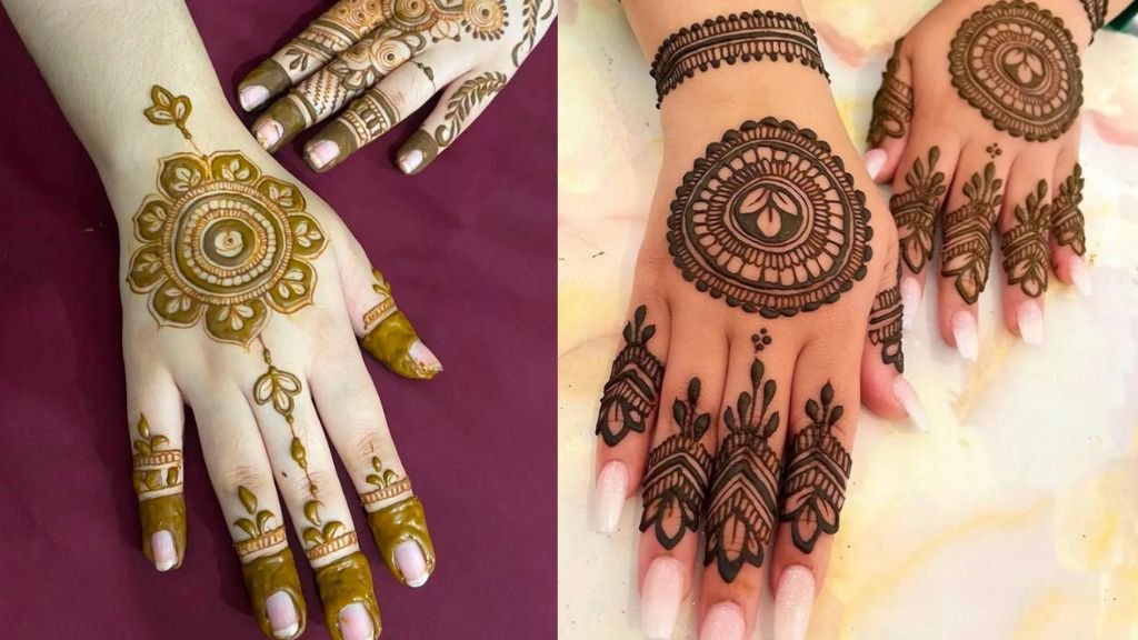 Gol Tikki Mehandi Design