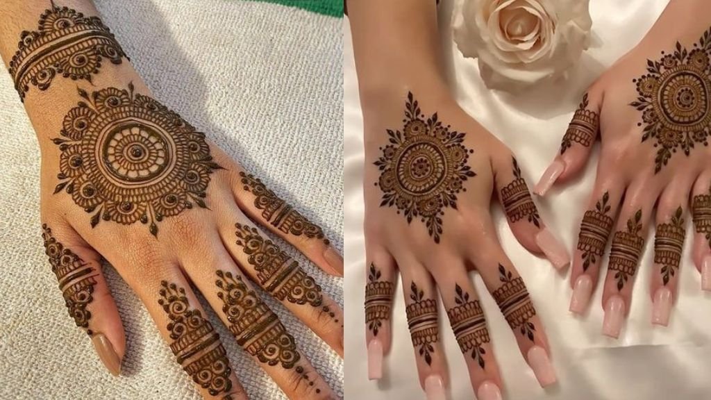 Gol Tikki Mehandi Design
