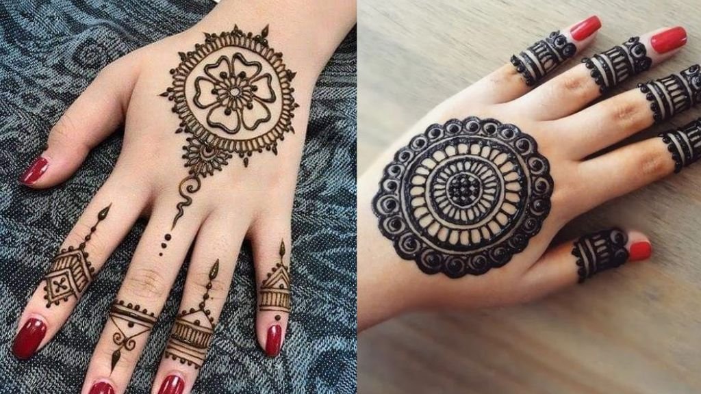 Gol Tikki Mehandi Design