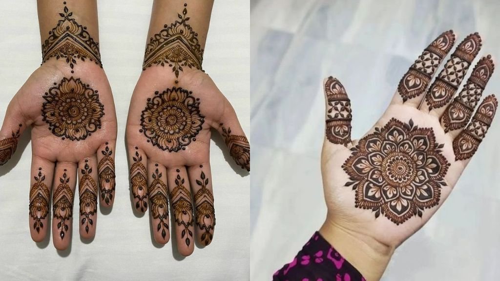 Gol Tikki Mehandi Design