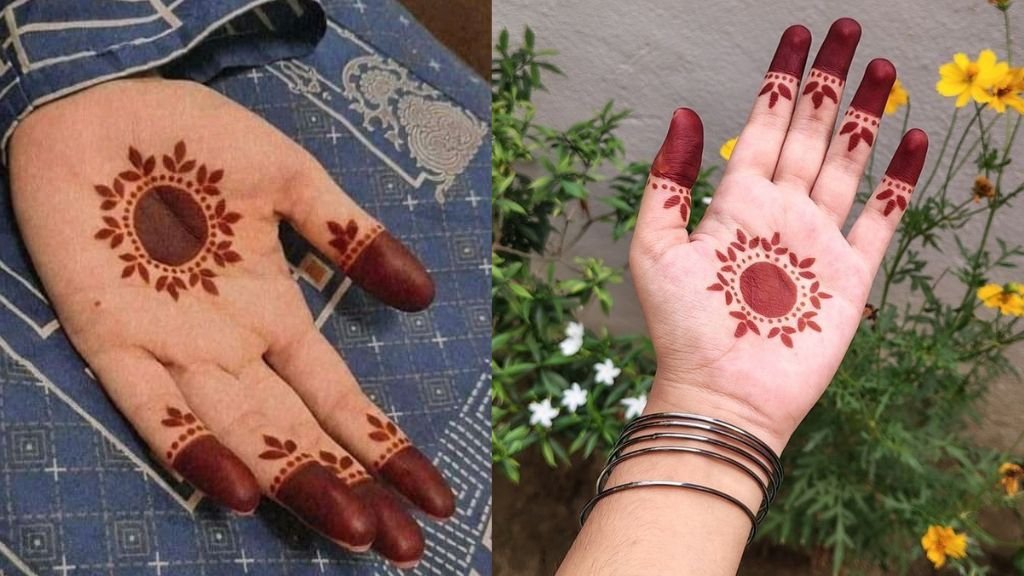 Gol Tikkki Mehandi Design