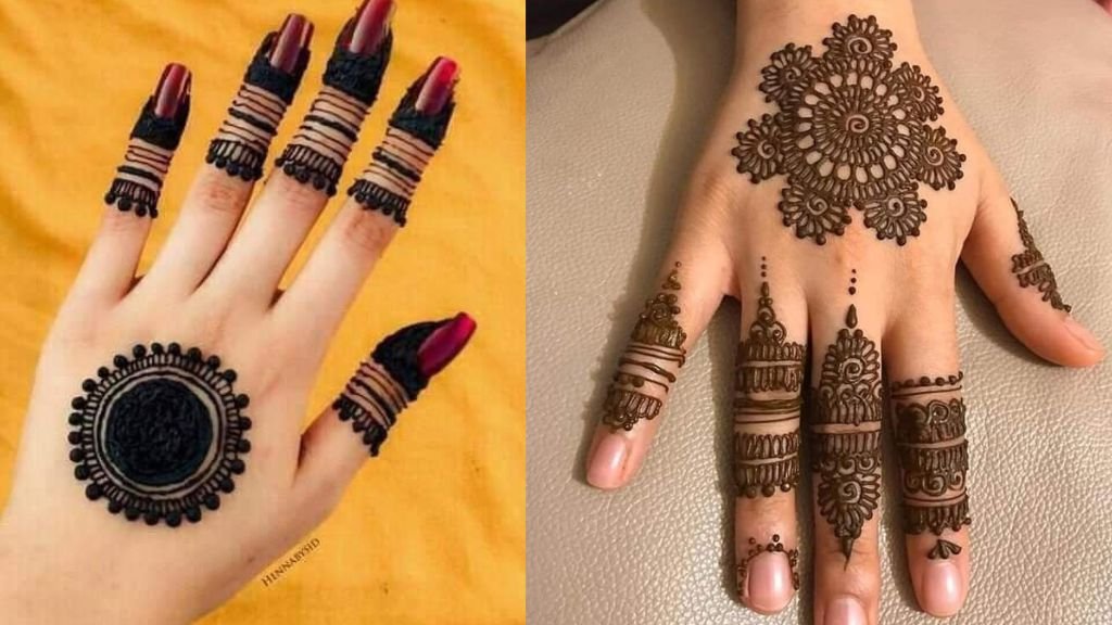 Gol Tikki Mehandi Design