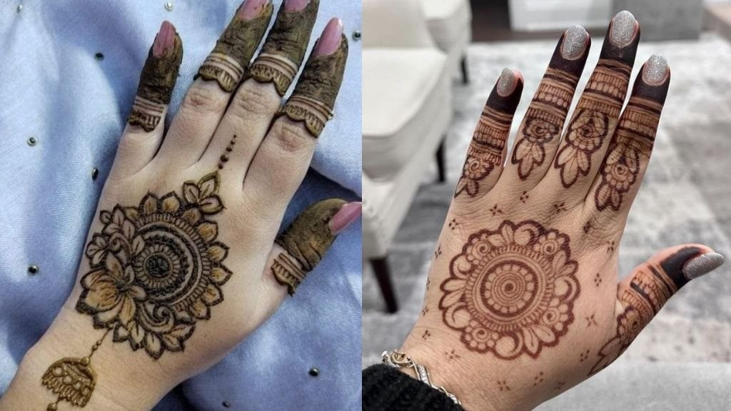 Gol Tikki Mehandi Design