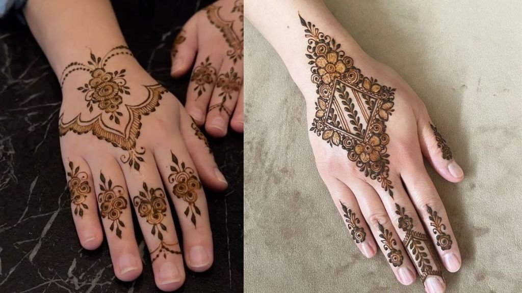 Pichhe ka Mehandi Design Simple