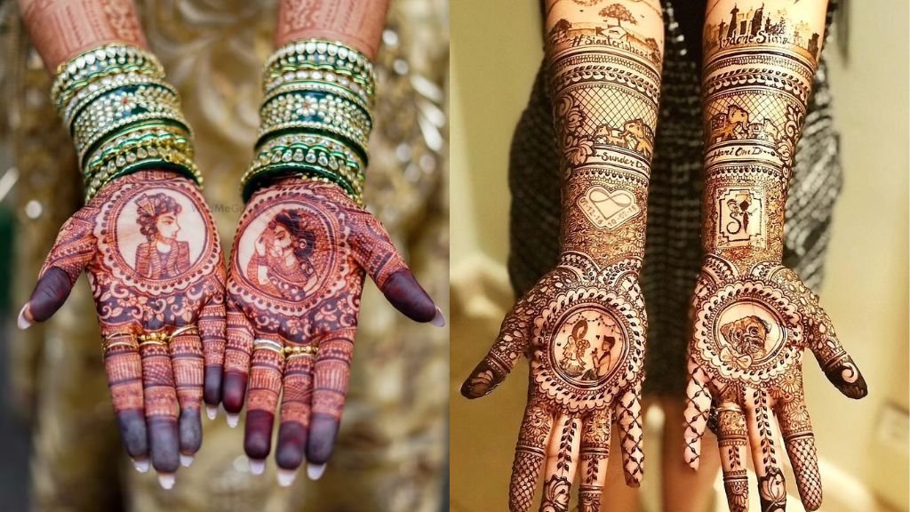 Portrait Mehendi Designs