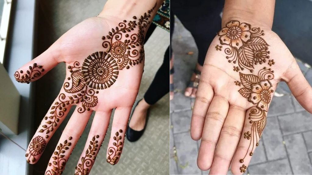 Simple Mehndi Design for Girls Front Hand