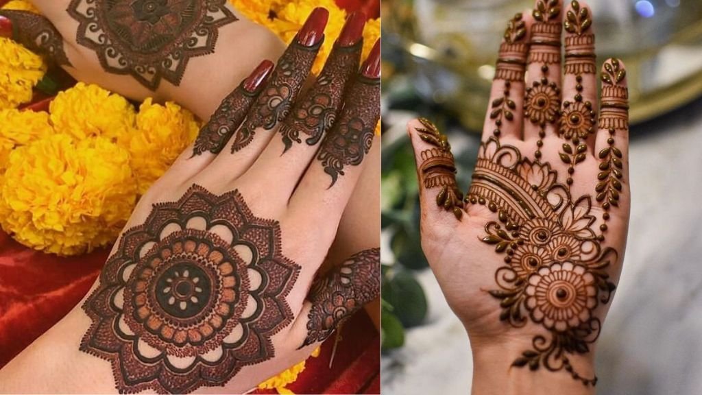 Simple Mehndi Design for Girls Front Hand