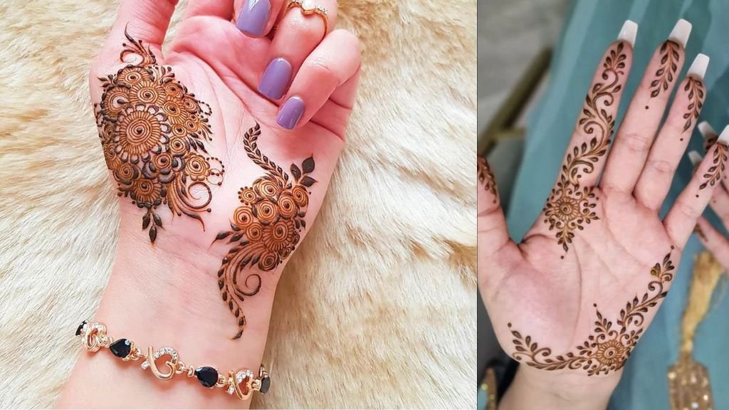 Simple Mehndi Design for Girls Front Hand