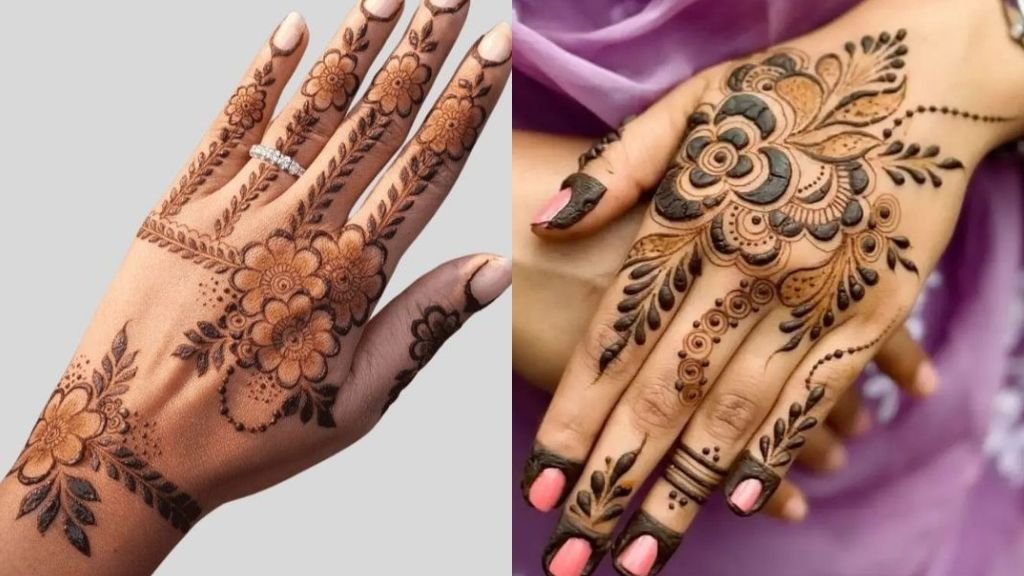 Hath Phool Wali Mehndi Design