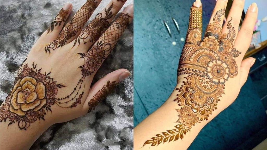 Hath Phool Wali Mehndi Design