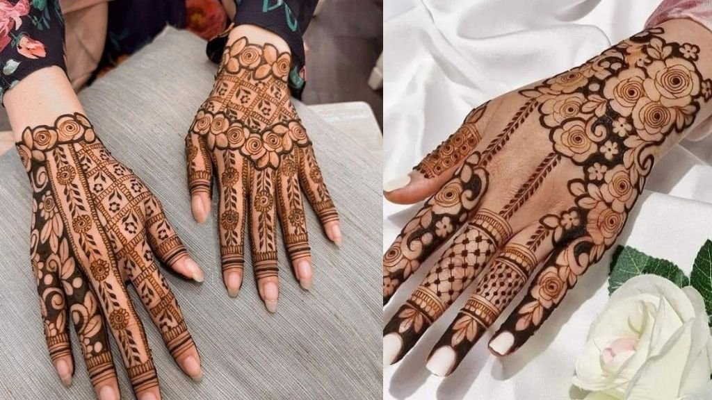 Hath Phool Wali Mehndi Design 