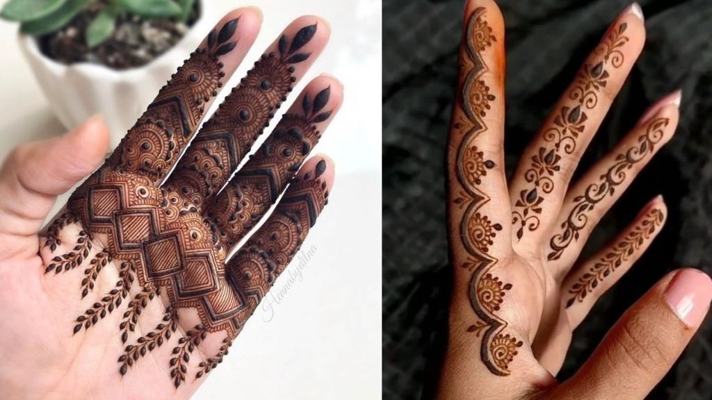 Mehndi Finger Design Front