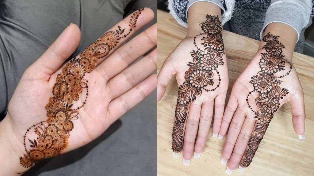 Mehndi Finger Design Front
