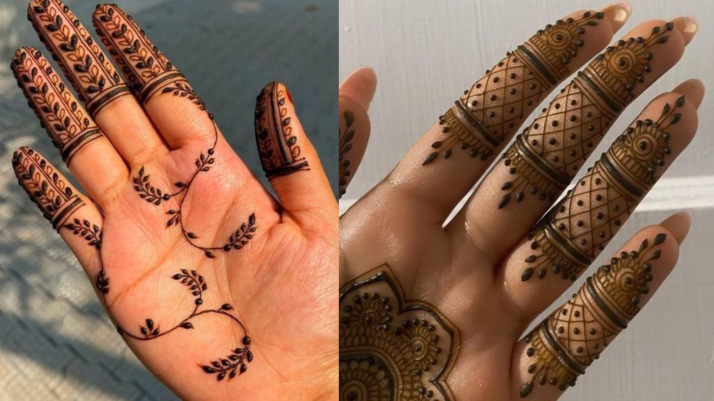 Mehndi Finger Design Front