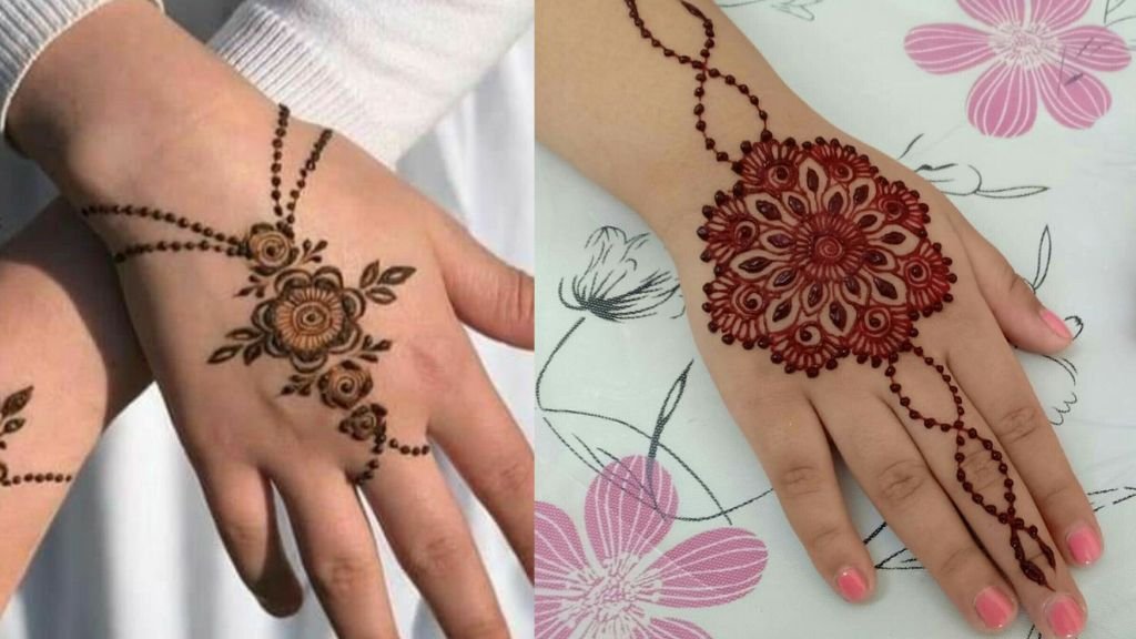 Short Mehndi Design Back Hand