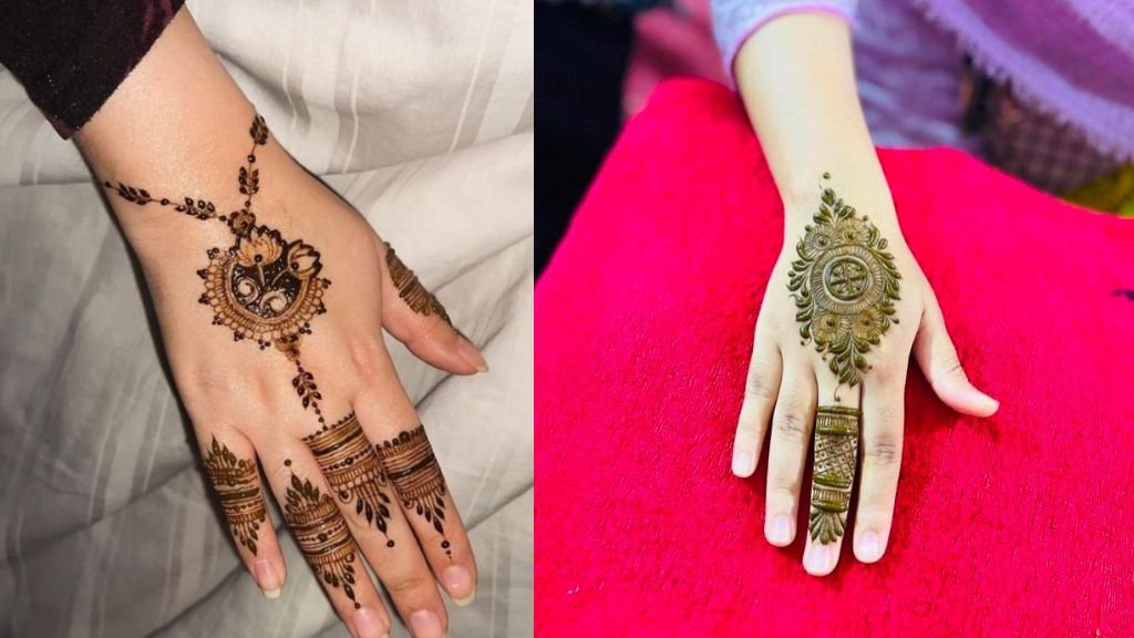 Short Mehndi Design Back Hand