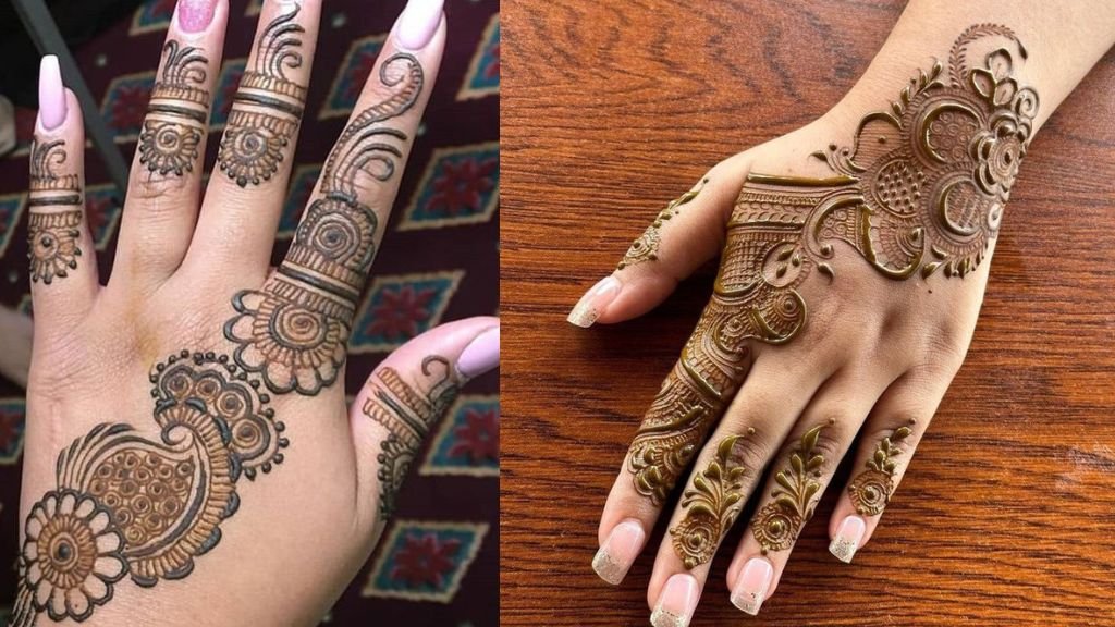 Short Mehndi Design Back Hand