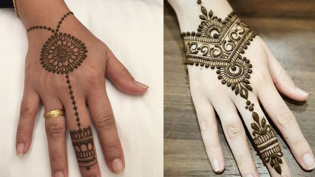 Short Mehndi Design Back Hand
