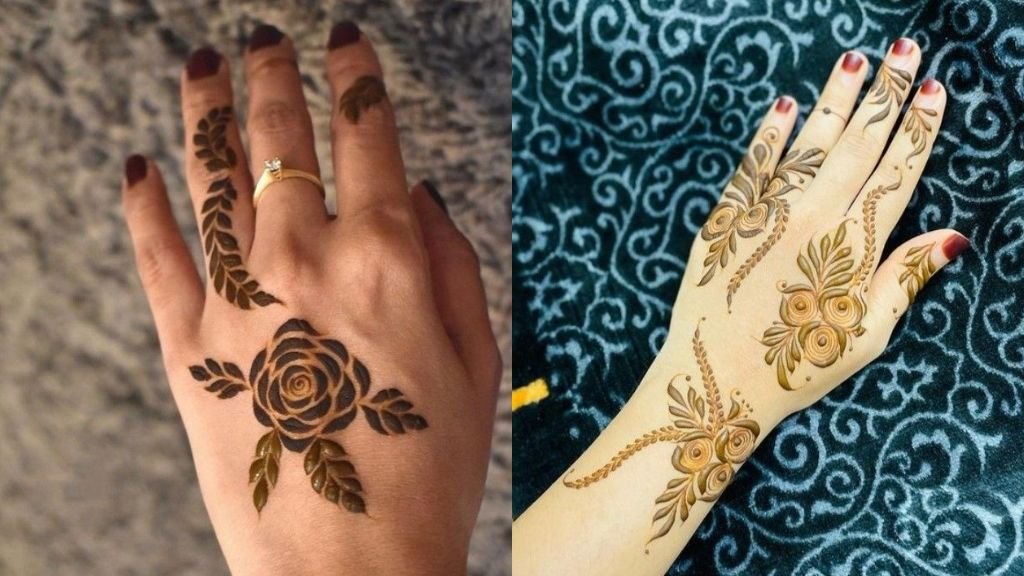 Short Mehndi Design Back Hand