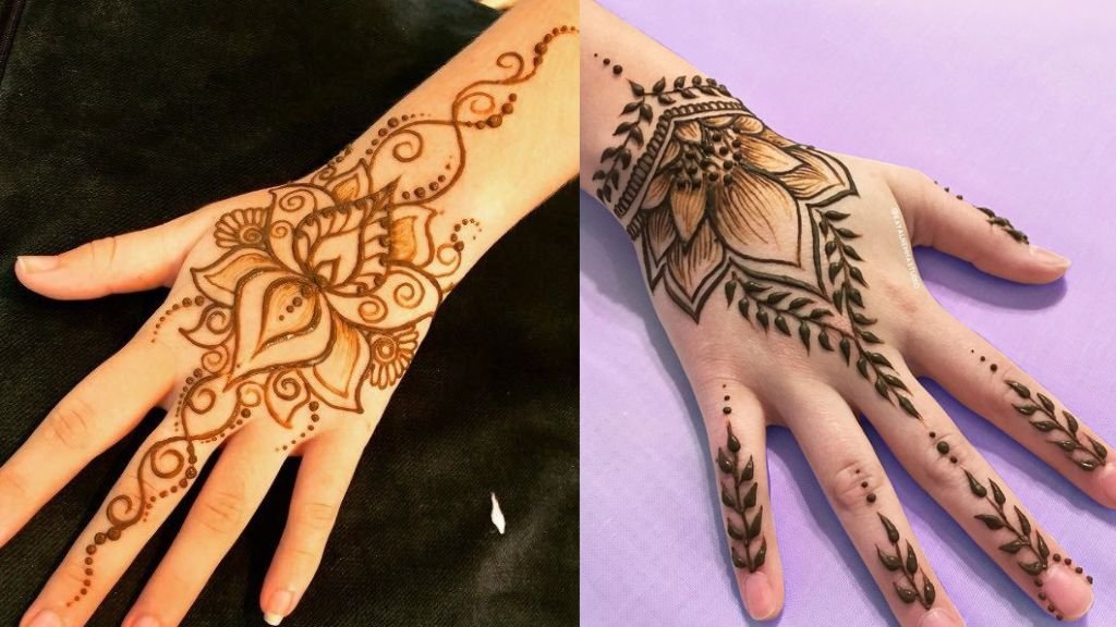 Short Mehndi Design Back hand