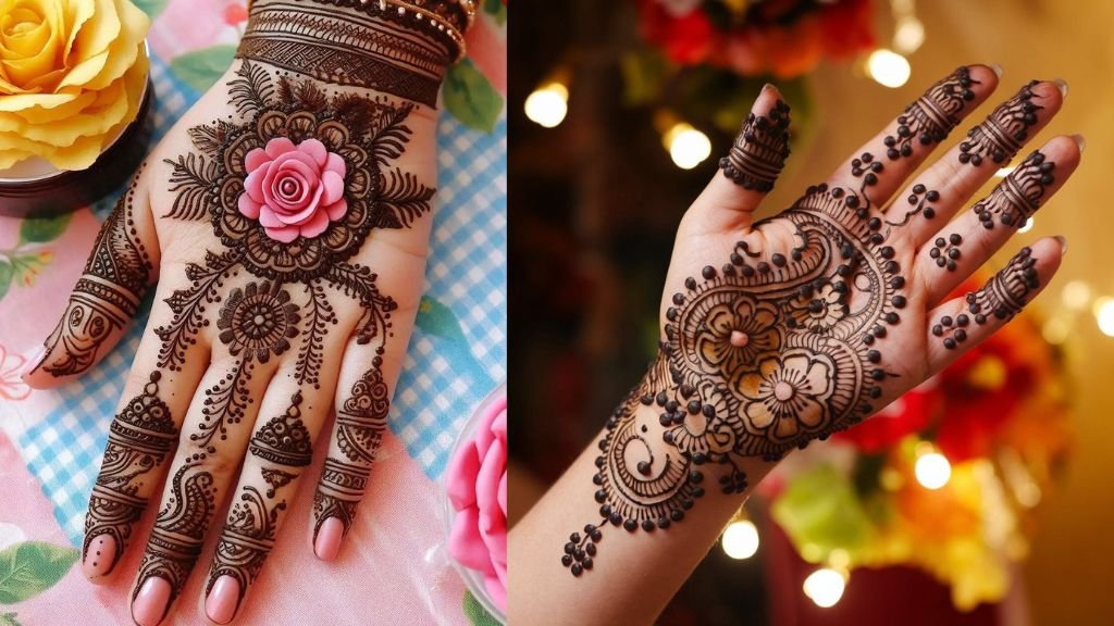 Valentine Day Mehndi Design