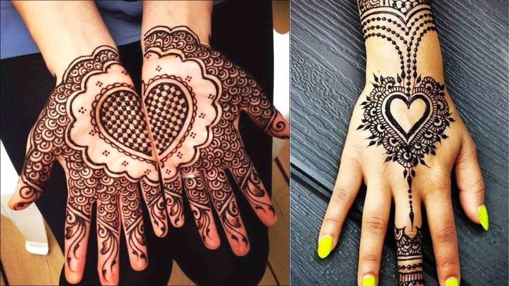 Valentine Day Mehndi Design