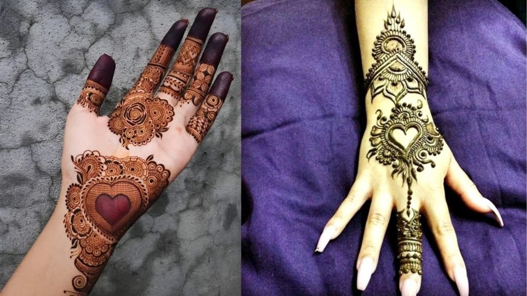 Valentine Day Mehndi Design