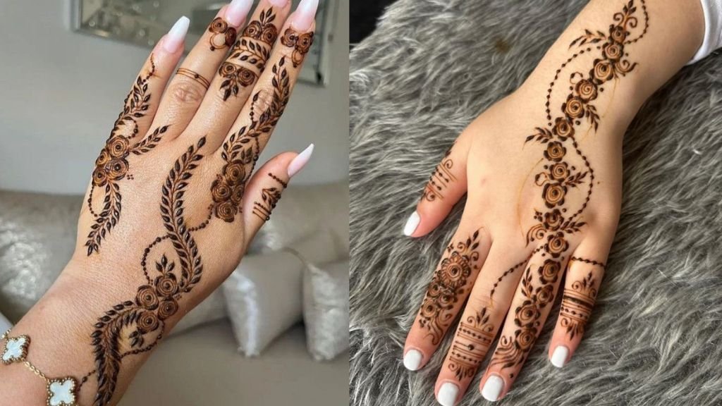 Simple Back Hand Mehandi Design