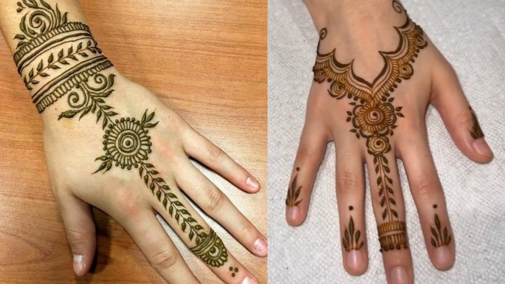 Simple Back Hand Mehandi Design