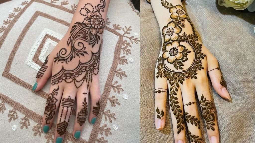 Simple Back Hand Mehandi Design