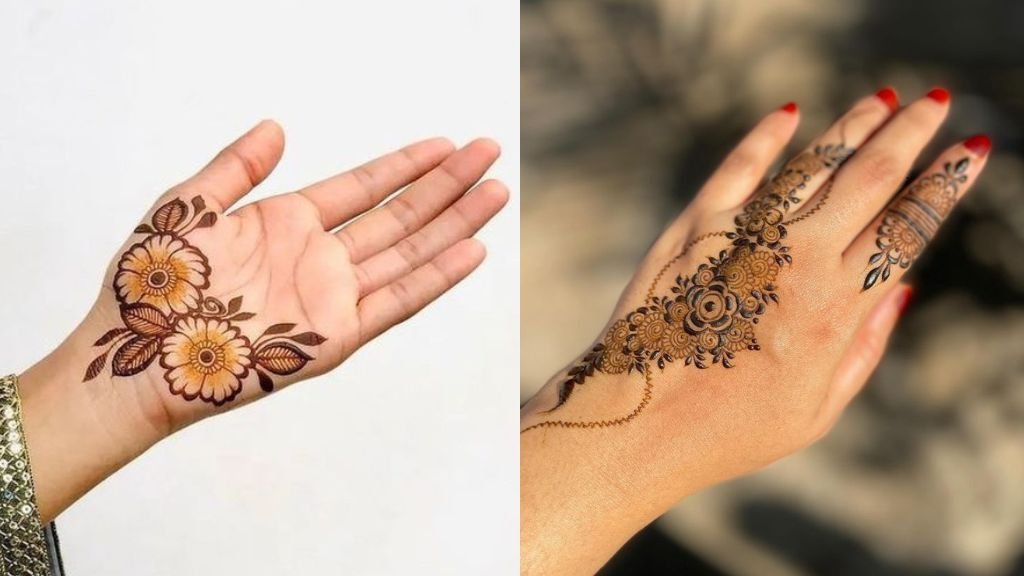 Simple Back Hand Mehandi Design