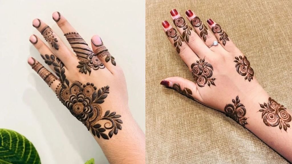 Phool Wali Mehandi Design