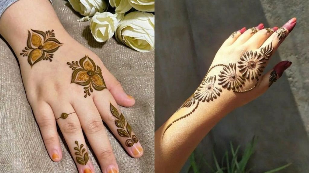 Phool Wali Mehandi Design