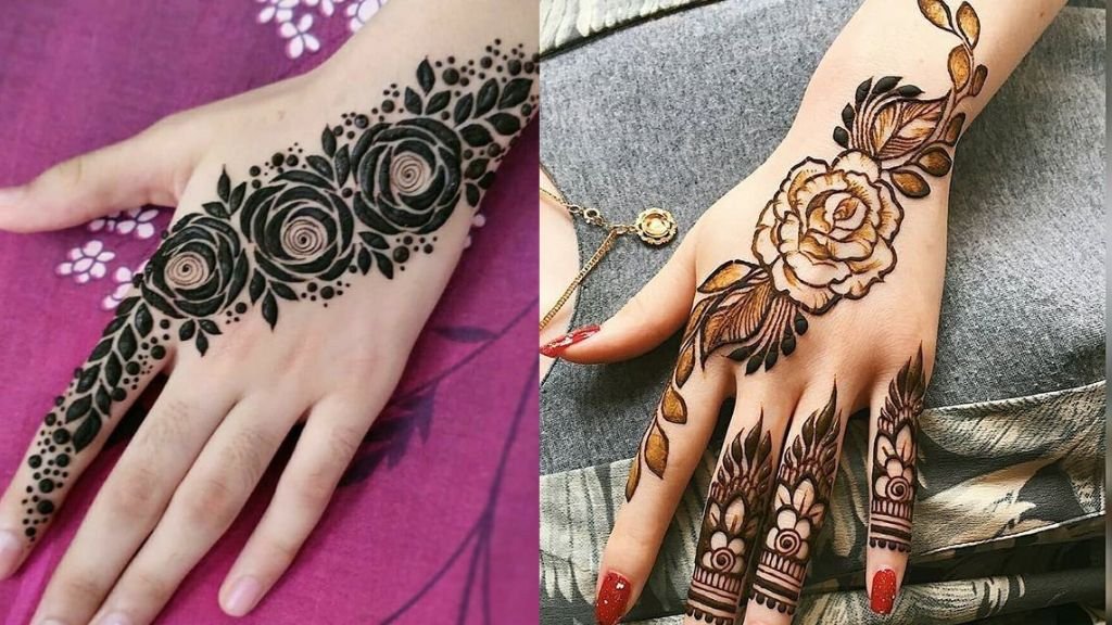 Phool Wali Mehandi Design