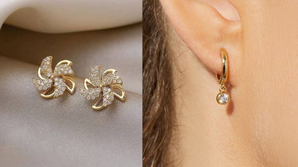Gold Earrings for Girls