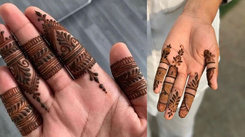 Mehndi Finger Design Front